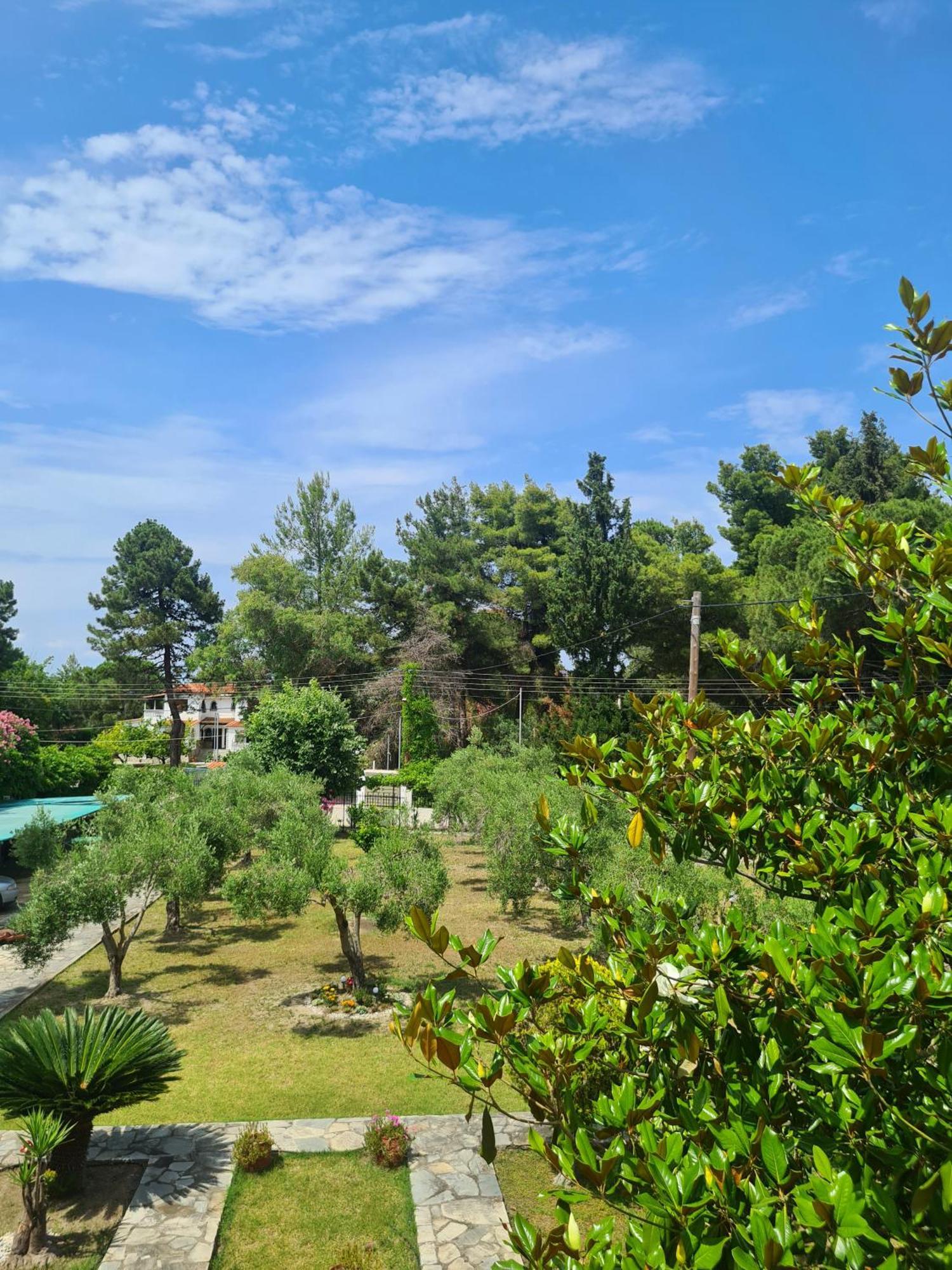 Geovilla Green & Blue 1 - Pefkochori Bagian luar foto